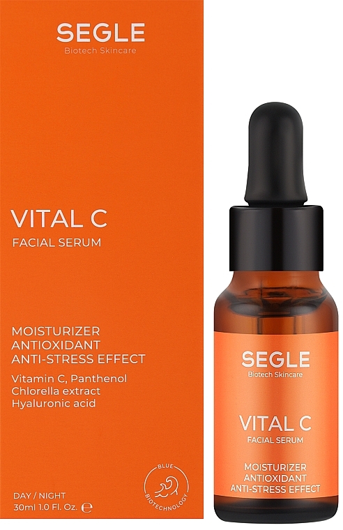 Сироватка зволожуюча з вітаміном С для обличчя - Segle Vital C Facial Serum — фото N3