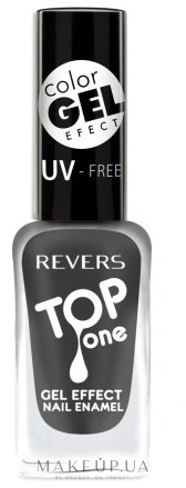 Лак для нігтів з гелевим ефектом - Revers Top One Gel Effect Nail Enamel — фото 005