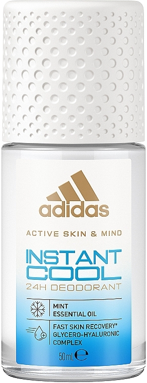 Шариковый дезодорант - Adidas Active Skin & Mind Instant Cool — фото N1