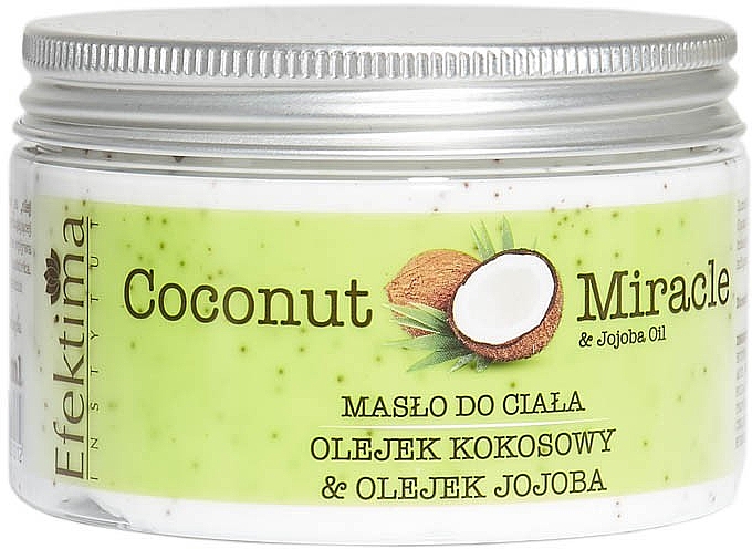 Масло для тіла з кокосом та жожоба - Efektima Instytut Coconut Miracle Body Butter With Coconut & Jojoba Oil — фото N1