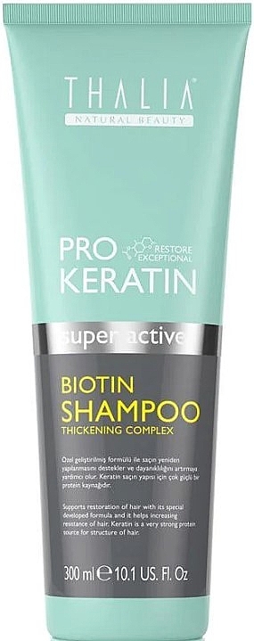 Шампунь для укрепления волос с кератином и биотином - Thalia Pro Keratin Biotin Shampoo — фото N1