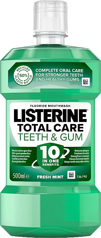Ополіскувач для порожнини рота "Захист зубів і ясен"  - Listerine Total Care