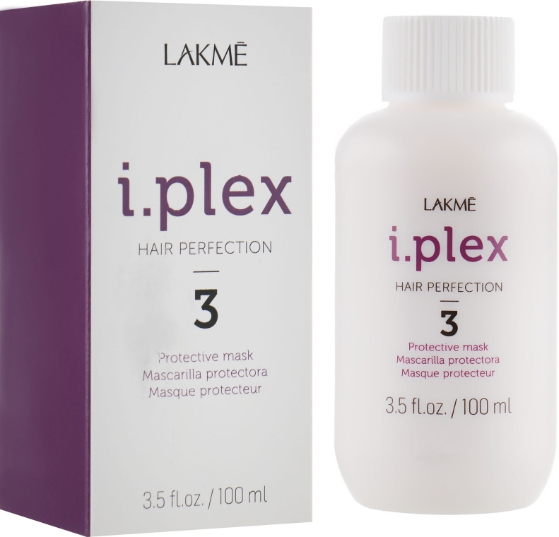 Защитная маска для волос - Lakme I.Plex Hair Perfection 3 Protective Mask — фото N2