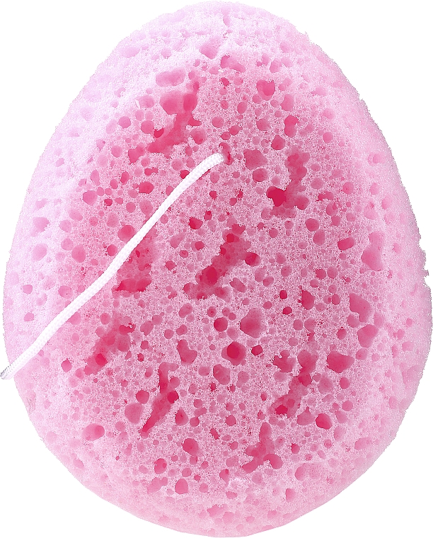 Мочалка для душа 6009, овальная, розовая - Donegal Bath Sponge — фото N1