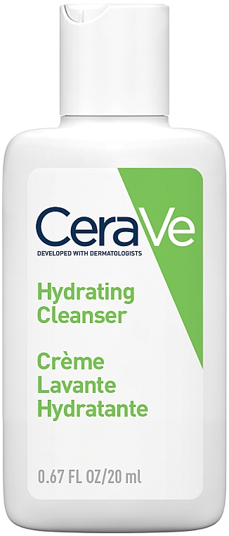 ПОДАРУНОК! Очищувальна зволожувальна емульсія для нормальної та сухої шкіри обличчя та тіла - CeraVe Hydrating Cleanser — фото N1