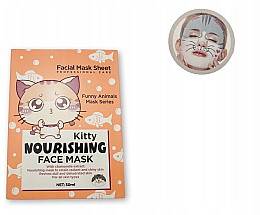 Тканинна маска "Кітті" - Wokali Animal Kitty Nourishing Face Mask — фото N2