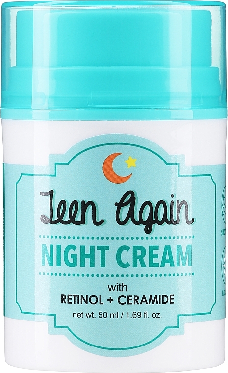 Зволожувальний нічний крем для обличчя - Look At Me Teen Again Night Cream — фото N1