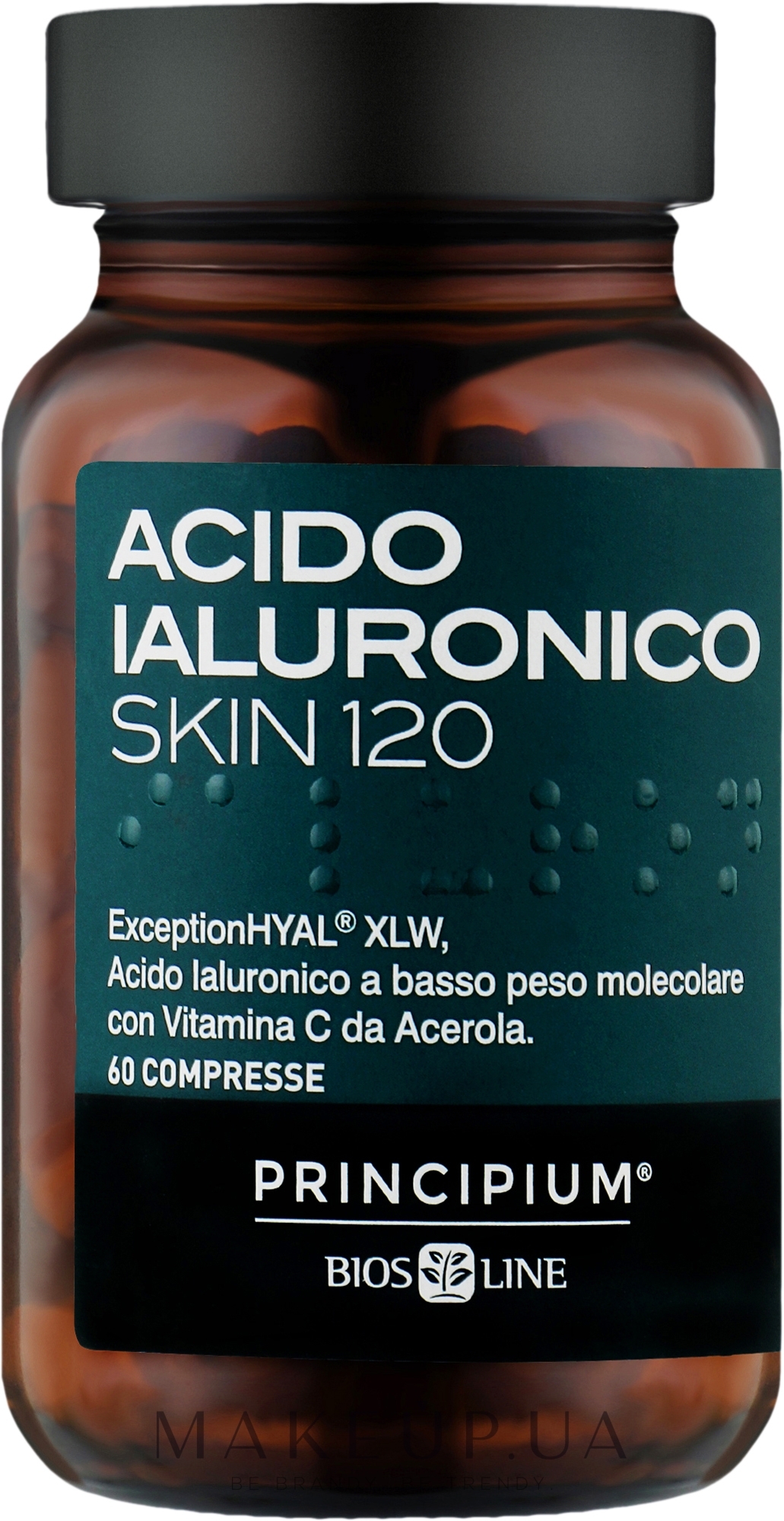 Харчова добавка «Гіалуронова кислота для шкіри» - BiosLine Principium Ialuronico Skin 120 — фото 60шт