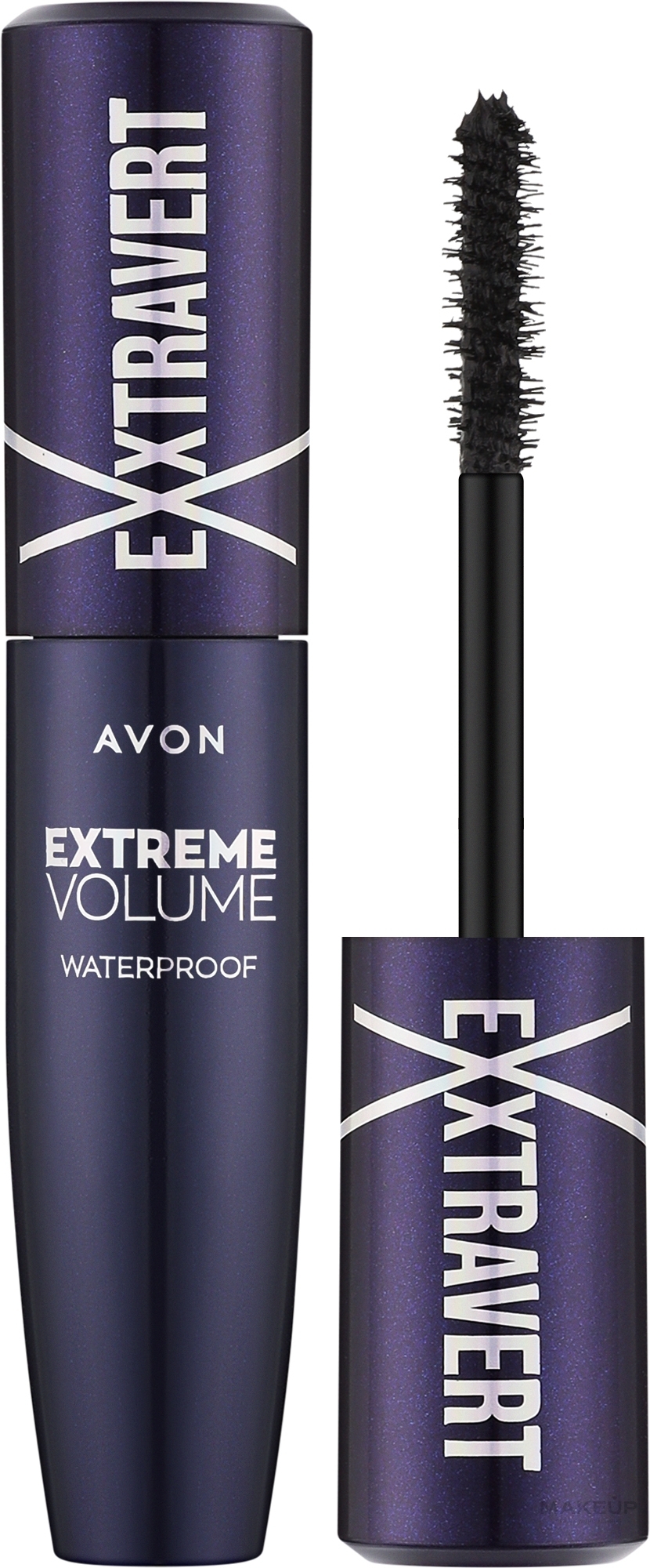 Водостійка туш для вій - Avon Exxtravert Extreme Volume Mascara — фото Blackest Black