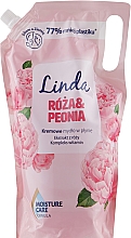 Парфумерія, косметика Рідке крем-мило для рук і тіла "Троянда й півонія" - Linda Rose and Peony Cream Soap
