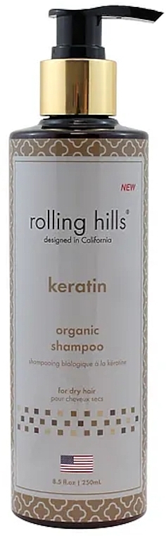 Шампунь для волосся з кератином - Rolling Hills Keratin Organic Shampoo — фото N1