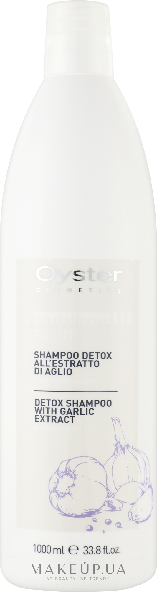 Шампунь, очищающий с экстрактом чеснока - Oyster Cosmetics Sublime Fruit Shampoo Detox — фото 1000ml