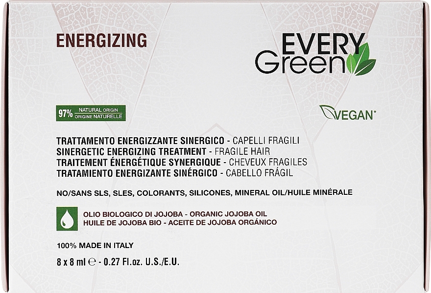 УЦЕНКА Набор "Уход против выпадения волос" - EveryGreen Energising (ampoul/8x8ml) * — фото N1