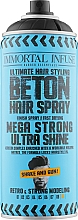 Духи, Парфюмерия, косметика Спрей для укладки волос "Мега сильный и ультра сияющий" - Immortal Infuse Beton Hair Spray Mega Strong Ultra Shine