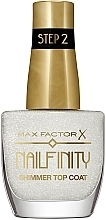 Духи, Парфюмерия, косметика Верхнее покрытие для лака с шиммером - Max Factor Nailfinity Shimmer Top Coat