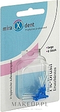 Запасні міжзубні щітки, 0,8мм/3,0мм, сині - Miradent Pic-Brush Refill — фото N1