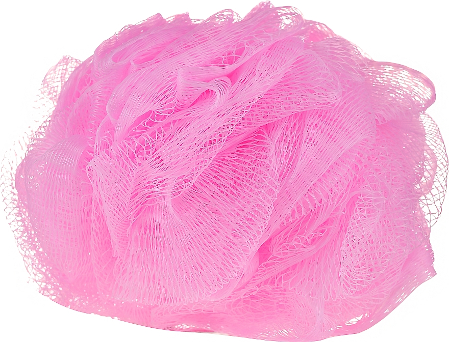 Губка для ванної, рожева - IDC Institute Design Mesh Pouf Bath Sponges — фото N1