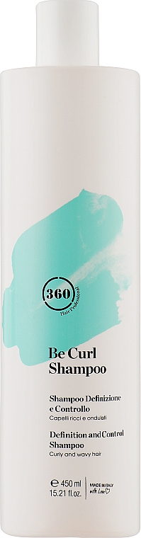 Дисциплінувальний шампунь для кучерявого й хвилястого волосся - 360 Be Curl Shampoo