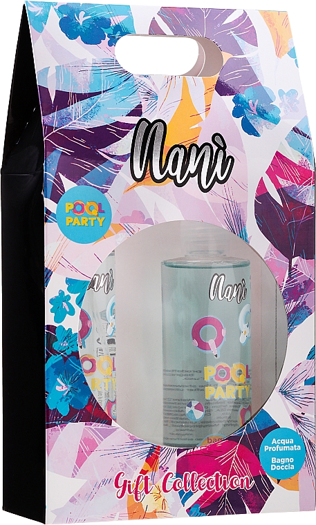 Набор - Nani Pool Party Bath Care Gift Set (b/mist/75ml + sh/gel/250ml) — фото N1