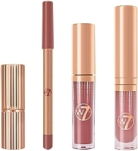Набір - W7 Pout Perfection Lip Essentials Set (lipstick/3.5g + l/liner/0.8g + lip/gloss/3ml + lip/gloss/4ml) — фото N2
