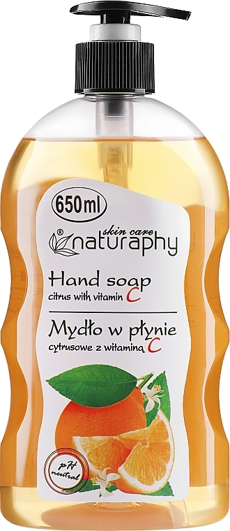 Жидкое мыло для рук "Цитрусовые" - Naturaphy Hand Soap — фото N1