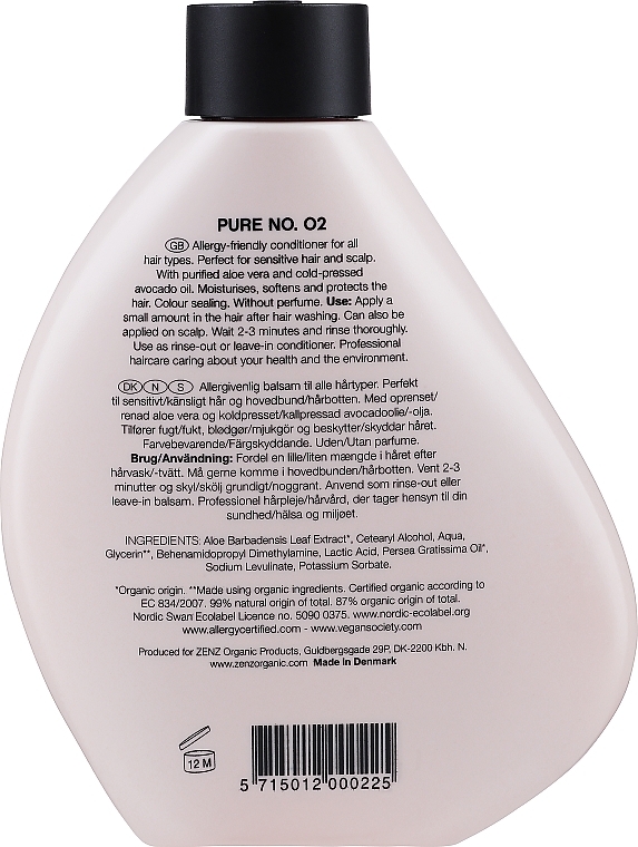 Кондиционер для волос - Zenz Organic No.02 Pure Conditioner — фото N2