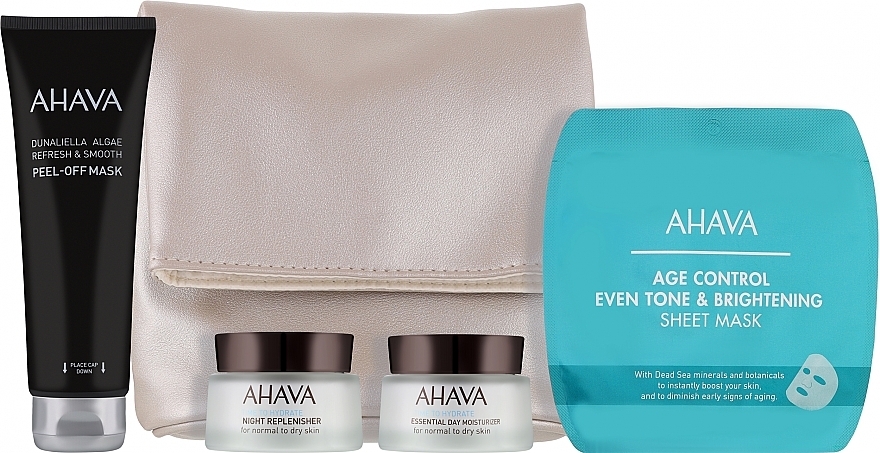 Набір - Ahava Vital Beauty Celebration (f/mask/125ml + f/cr/50ml*2 + f/mask/17g+bag/1pcs) — фото N2