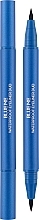 Парфумерія, косметика Підводка для очей подвійна водостійка - Kiko Milano Blue Me Waterproof Eyeliner Duo