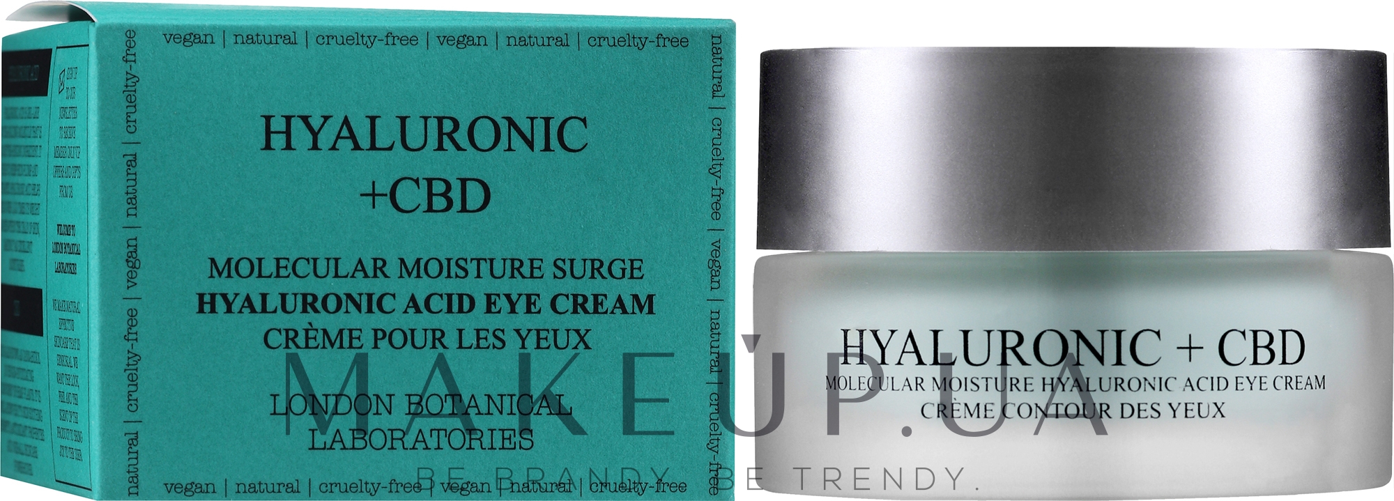 Крем для очей - London Botanical Laboratories Hyaluronic acid+CBD Molecular Moisture Surge Eye Cream — фото 20ml