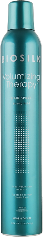 Лак для волосся сильної фіксації - BioSilk Volumizing Therapy Hairspray Strong Hold — фото N3