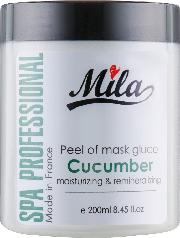 Маска альгінатна, глюкозна, порошкова "Огірок" - Mila Glucoempreinte Peel Off Mask Moisturizing&Remineralizing Cucumber — фото N3