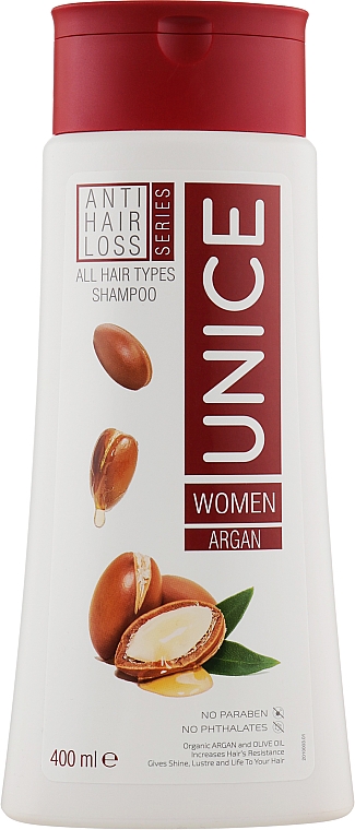 Шампунь против выпадения волос с арганой - Unice Anti Hair Loss Shampoo