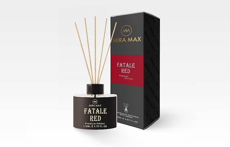 Аромадиффузор - Mira Max Fatale Red Fragrance Diffuser With Reeds Premium Edition — фото N1