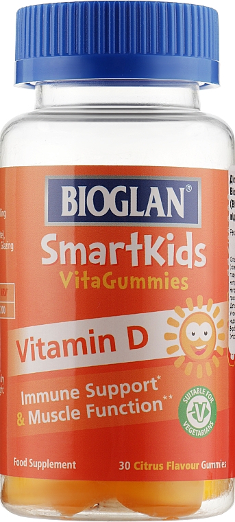 Желейки для дітей "Вітамін D" - Bioglan SmartKids Vitamin Д Vitagummies — фото N1
