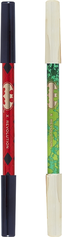 Набор - Makeup Revolution x DC Dynamic Duo Dual-Ended Eyeliners (eyeliner/2x0.6g) — фото N2