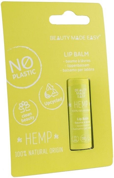 Бальзам для губ "Конопля" - Beauty Made Easy Paper Tube Lip Balm Hemp — фото N1