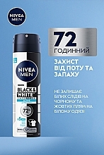 Антиперспирант "Черное и Белое невидимый: свежий", спрей - NIVEA MEN Black & White Invisible Active Anti-Perspirant — фото N4