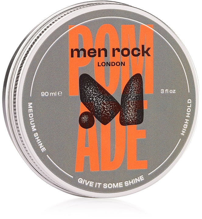 Помада для волос, сильная фиксация - Men Rock Pomade High Hold Medium Shine — фото N1