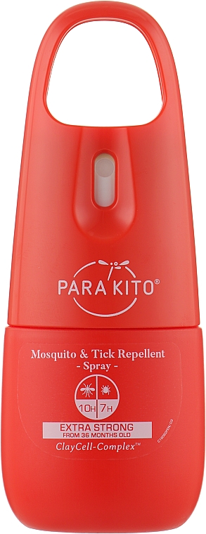 Спрей от комаров и клещей, экстра сильная защита - Para’Kito Tropical Extra Strong Mosquito & Tick Repellent — фото N1