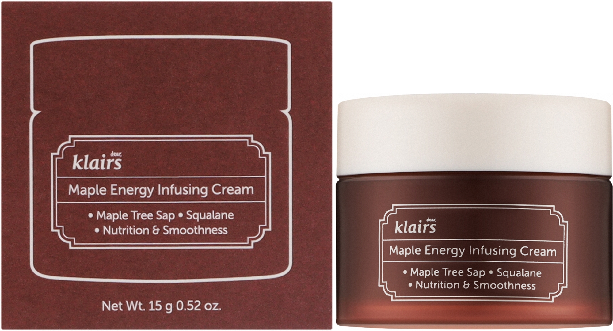 Живильний крем із кленовим соком - Dear Klairs Maple Energy Infusing Cream — фото 15ml