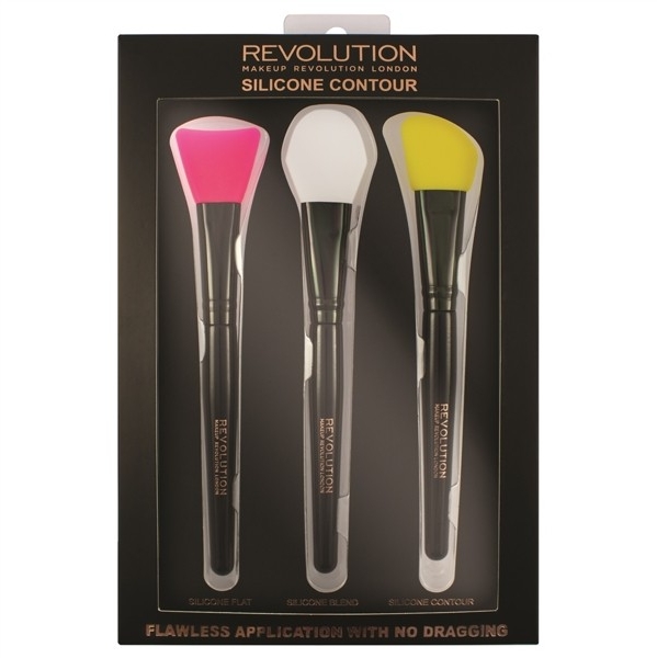 Набір силіконових пензлів для контурування - Makeup Revolution Silicone Contour Brush Set — фото N1