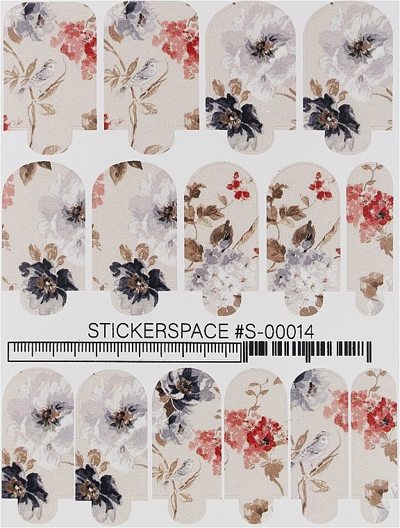 Дизайнерские наклейки для ногтей "Wraps S-00014" - StickersSpace — фото N1