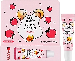 Бальзам для губ "Персик" - Daeng Gi Meo Ri Egg Planet Oh My! Lip Balm Peach — фото N2
