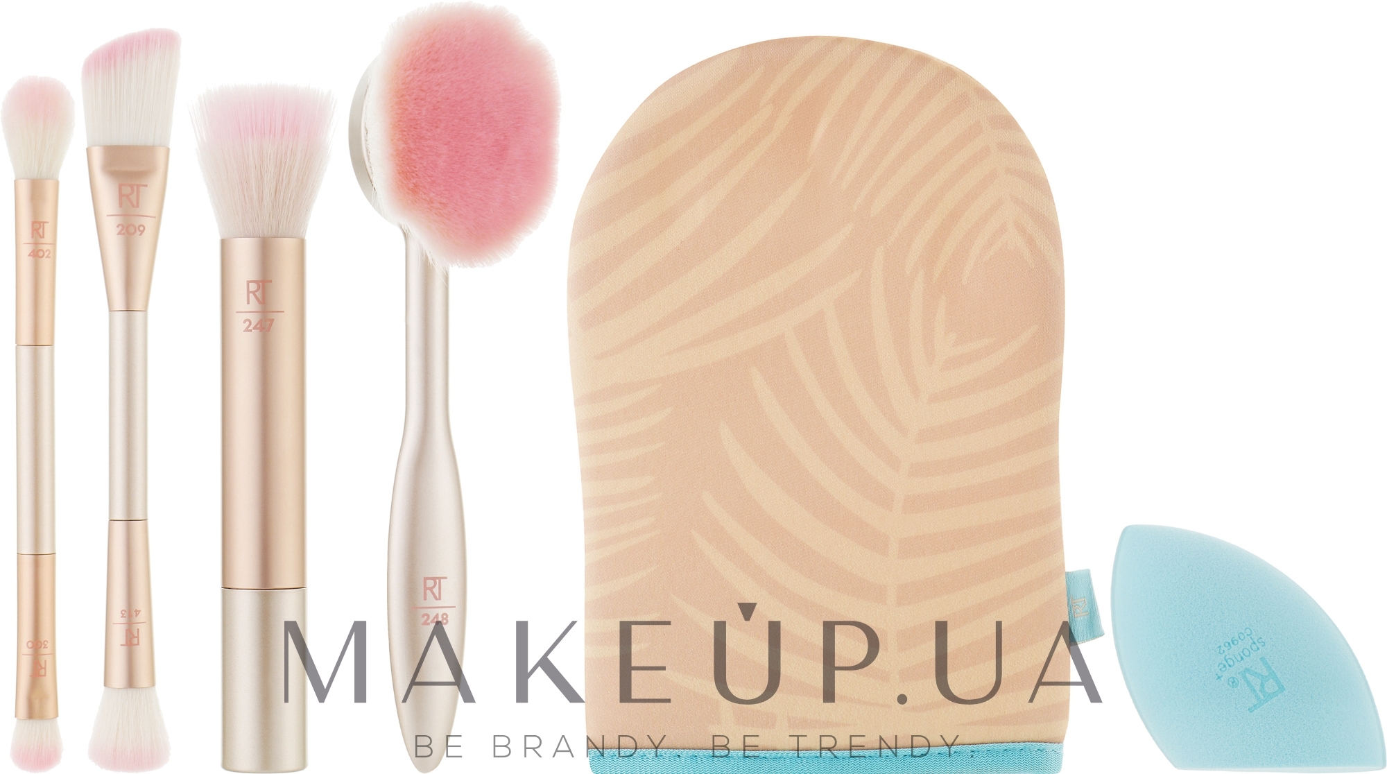 Набір пензликів для макіяжу - Real Techniques Endless Summer Makeup Brush Kit — фото 6шт