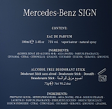 Mercedes Benz Mercedes-Benz Sing - Набор (edp/100ml + deo/75g) — фото N4
