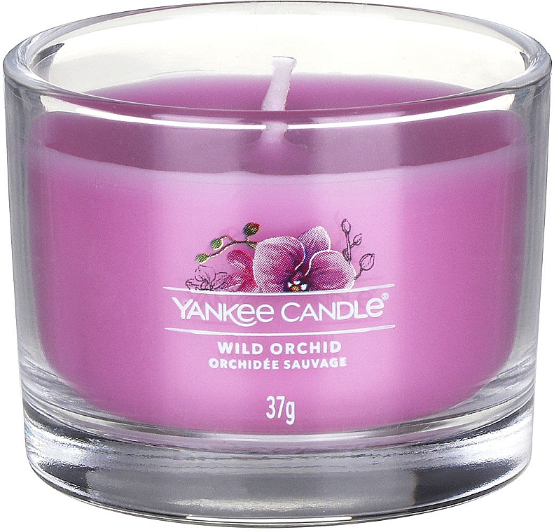 Ароматическая свеча в стакане "Дикая орхидея" - Yankee Candle Wild Orchid (мини) — фото N2