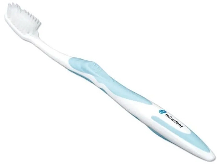 Зубна щітка "Carebrush SuperSoft", м'яка, блакитна - Miradent — фото N2