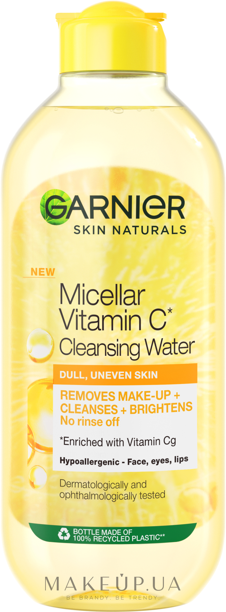 Міцелярна вода з вітаміном С для тьмяної шкіри обличчя з ефектом сяяння - Garnier Skin Naturals Vitamin C Micellar Cleansing Water — фото 400ml