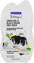 Парфумерія, косметика Маска грязьова для обличчя "Вугілля, чорний цукор" - Freeman Feeling Beautiful Charcoal & Black Sugar Mud Mask (міні)