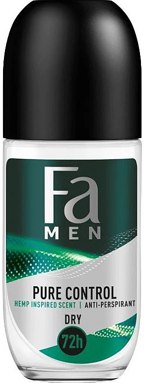 Антиперспирант роликовый - Fa Men Pure Control Hemp Inspired Scent Anti-Perspirant — фото N1